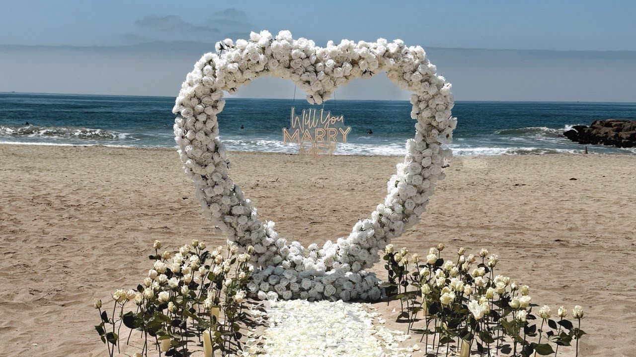 Beach Heart Porposal idea